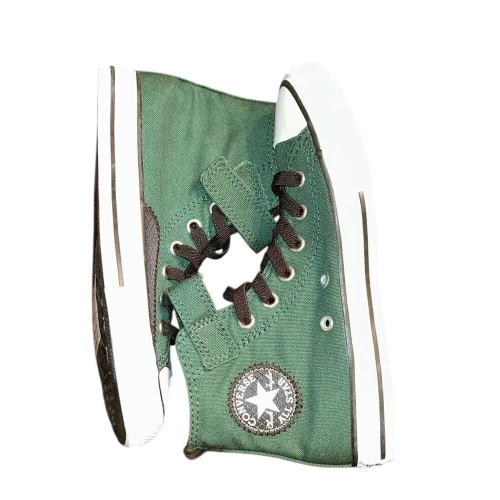 Kids Chuck Converse Taylor Green High Top Trainers Shoes(Size 2)